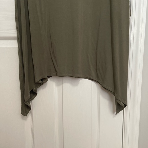 Mimu Maxi asymmetrical olive edge frock dress sold out - Picture 10 of 11